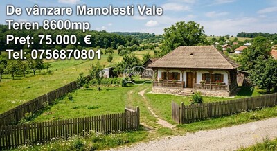 Teren 8600 mp zona Manolesti, ideal investitie - Imagine principală